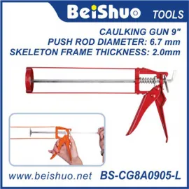 BS-CG8A0905-L 9" Caulking Gun Drip-Free Smooth Hex Rod Cradle Caulking Gun