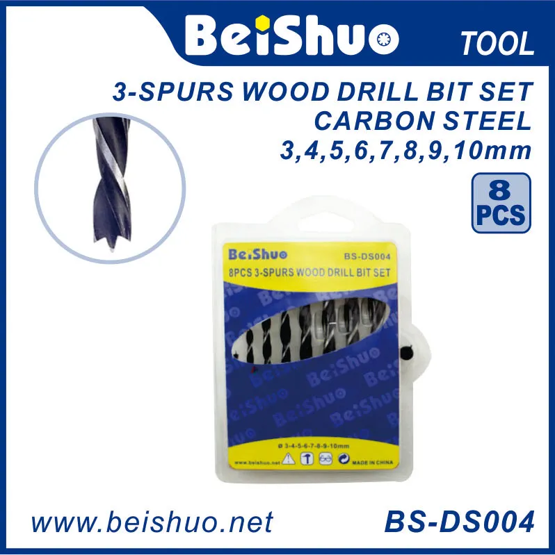 BS-DS032 5pcs 3-spurs Wood Drill Bits Set Wood Working Drills Wood Drilling Set