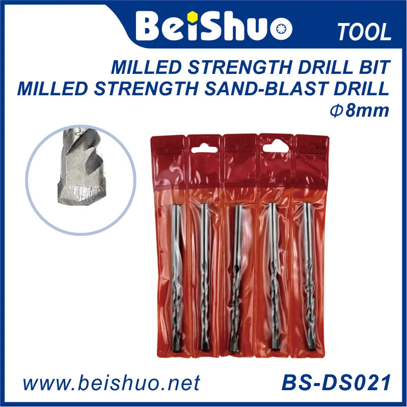 BS-DS052 5PC Plastic Box Twist Drill Bits & Masonry Drill Bits & Wood Drill Bits
