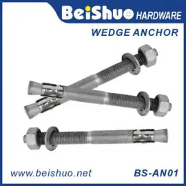 BS-AN01 M10  stainless steel wedge anchor carbon steel wedge anchor