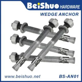 BS-AN01 M12 stainless steel wedge anchor carbon steel wedge anchor
