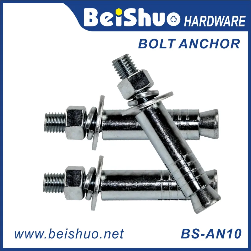 BS-AN10 M22x200 stainless heavy anchor carbon steel bolt anchor