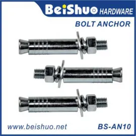 BS-AN10 M8 carbon steel bolt anchor with elevator heavy anchor