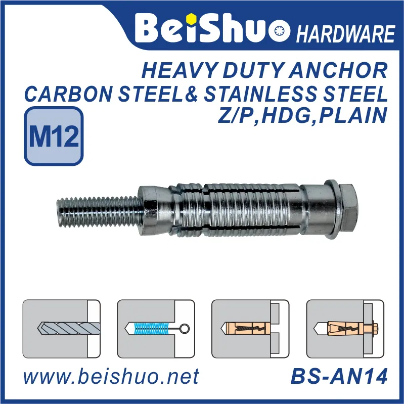 BS-AN14 M6-M20 coustomized Size Stainless steel/carbon steel heavy duty anchor