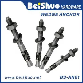 BS-AN01-B M6-24 stainless steel wedge anchor carbon steel wedge anchor