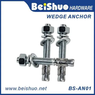 BS-AN01-C M6 Carbon steel Z/P,HDG wedge anchor