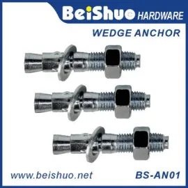 BS-AN01-D M8 Stainless steel Zinc plated provides strong  wedge anchor