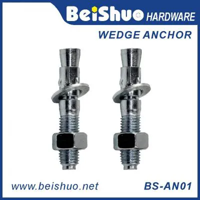 BS-AN01-D M20 Carbon steel Zinc plated provides strong  wedge anchor
