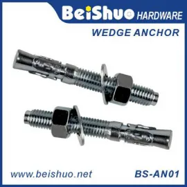 BS-AN01-E M24 Carbon steel Z/P,HDG plain provides strong  wedge anchor