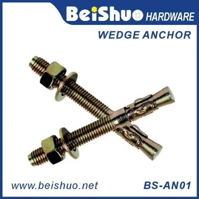 BS-AN01-F M16 Carbon steel Zinc plated provides strong  wedge anchor