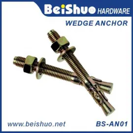 BS-AN01-F M20 Stainless steel Zinc plated provides strong  wedge anchor