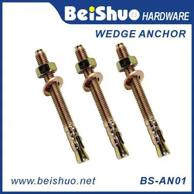 BS-AN01-G M12 Custom Carbon steel Bearing wedge anchor