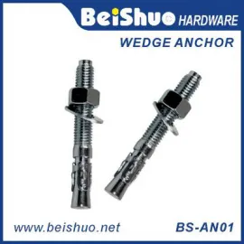 BS-AN01-E M14 Carbon steel Z/P,HDG plain provides strong  wedge anchor