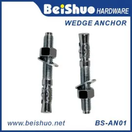 BS-AN01-E M16 Carbon steel Z/P,HDG plain provides strong  wedge anchor