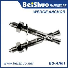 BS-AN01-I M12 Carbon steel Z/P,HDG,Plain wedge anchor