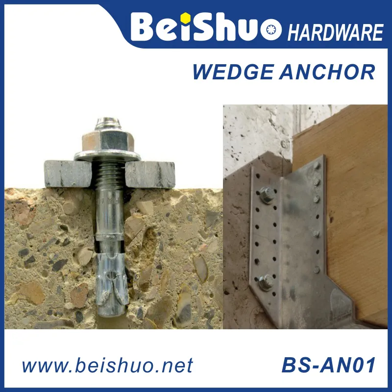 BS-AN01-F M12 Carbon steel Zinc plated provides strong  wedge anchor