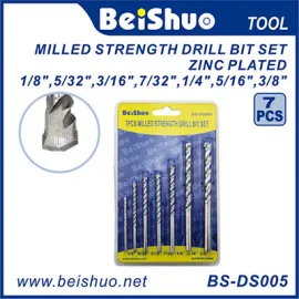 BS-DS005 7pcs Milled Strength Drill Bit Set