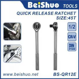 BS-QR12E 1/2 1/4 3/8  Drive Quick Release Ratchet Handle Torque Wrench