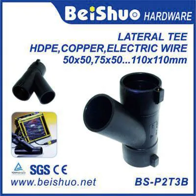 BS-P2T3B HDPE Pipe Fittings Electrofusion Reducing Tee