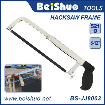 BS-JJ8003 8"-12" Adjustable Hacksaw Frame Handsaw Blade Hand Tool