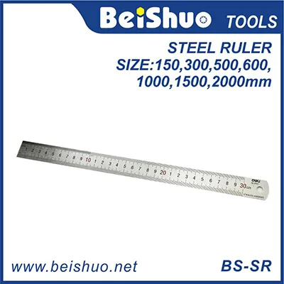 BS-SR 15cm-200cm Straight Stainless Steel Ruler