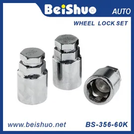 BS-365-60K Carbon steel 3pcs Wheel lock nut set