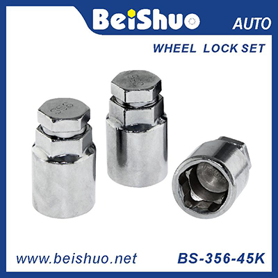 BS-365-45K Carbon steel 3pcs Wheel lock nut set
