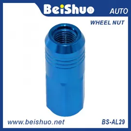 BS-AL29 Aluminum Blue Wheel lock nut set