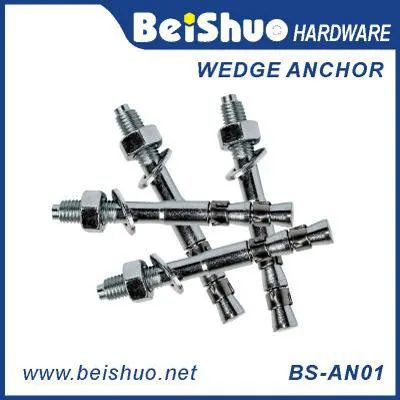 BS-AN01 H M10 Carbon steel plain provides strong wedge anchor