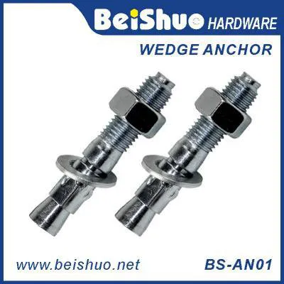 BS-AN01-D M14 Carbon steel Zinc plated provides strong  wedge anchor