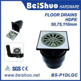 BS-P1DLGC Construction Hardware Concrete Plastic Shower Floor Drain