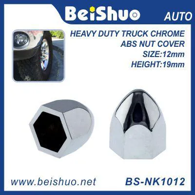 BS-NK1012 Flanged Chrome Plated ABS Plastic Lug Nut Cover