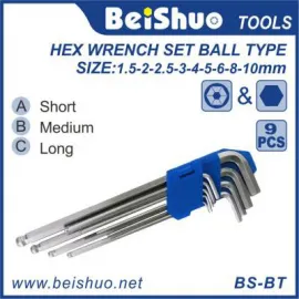 球头内六角扳手 hex wrench set ball type