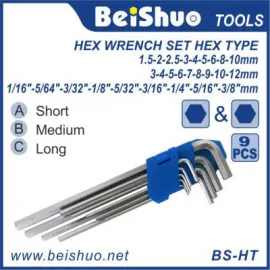 内六角扳手 hex wrench set hex type