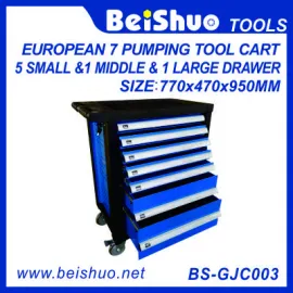 European pumping tool cart with 7 drawers BS-GJC003