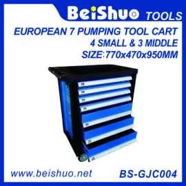 European pumping tool cart with 7 drawers BS-GJC004