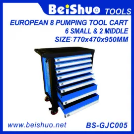 European pumping drawer tool cart with 8 drawers BS-GJC005