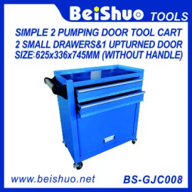 Simple Tool Cart with 2 Pumping Drawers BS-GJC008