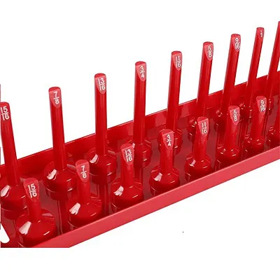 3pcs Inch SAE Socket Stand Tray Rack Storage Tool Organizer Rail Holder