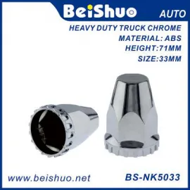 BS-NK5033 33mm ABS chrome Nut cover