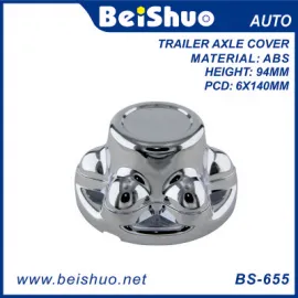 BS-655 High Impact Plastic ABS Chrome Trailer Axle Cover