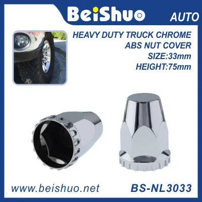 BS-NL3033YE 33mm Truck Nut cover with Yellow Reflextive Top