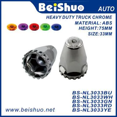 BS-NL3033VI 33mm Truck Nut cover with Violet Reflextive Top