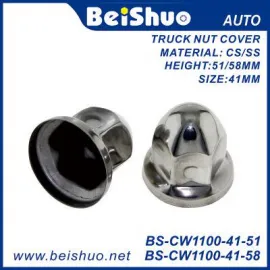 BS-CW1100-41 Stainless Steel/Carbon Steel Wheel Lug Nut Cover for Truck