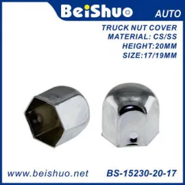 BS-15230-20-17 Chrome Metal Wheel  Lug Nut Cover