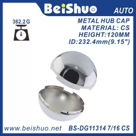 BS-DG11314 7/16 CS/SS Chrome Metal Wheel Hub Cap