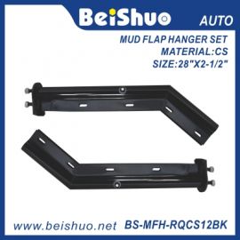 BS-MFH-RQCS12BK Black Angled Mud Flap Hanger Set