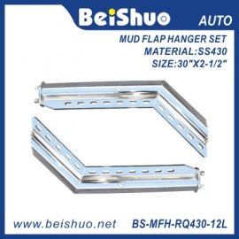 BS-MFH-RQ430-12L Angled 45 Degree Truck Mud Flap Hanger Set