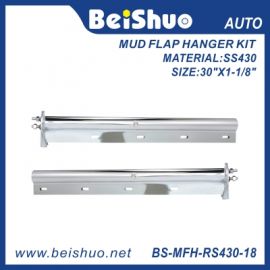 BS-MFH-RS430-18 Chrome Straight Spring-loaded Mud Flap Hanger