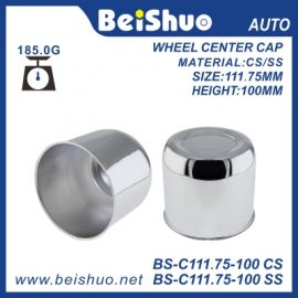 BS-C111.75-100 Push Through Chrome Wheel Hub Caps